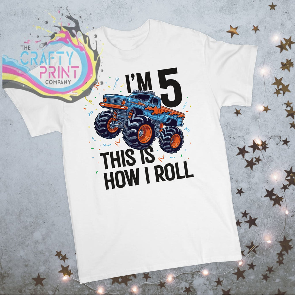 Monster Truck Birthday Children’s T-shirt - White - Shirts