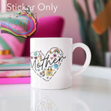Mother Heart UV DTF Sticker | Mother’s Day Mug Decal