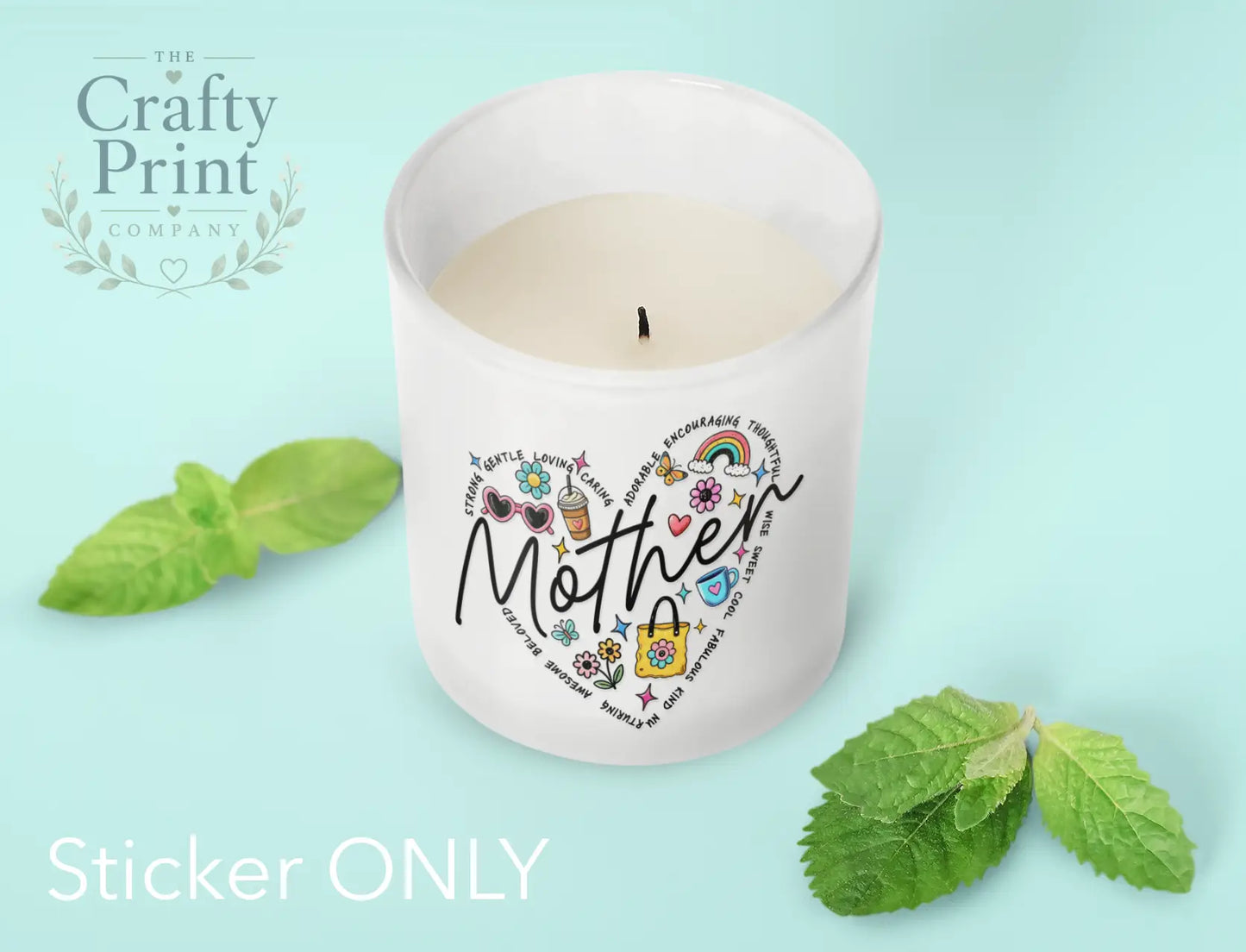 Mother Heart UV DTF Sticker | Mother’s Day Mug Decal