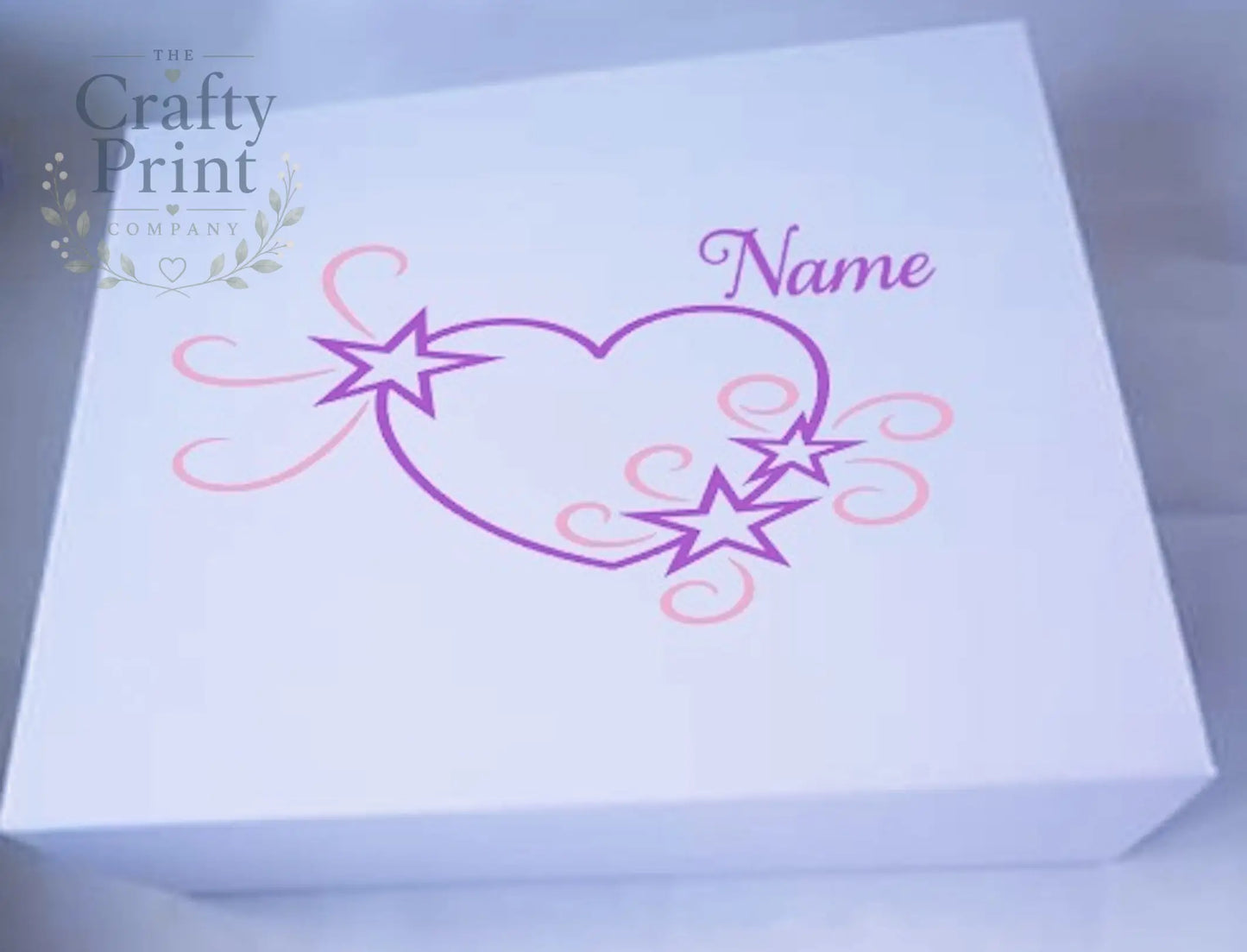 Mother’s Day Personalised Box Vinyl Sticker - Black / Star