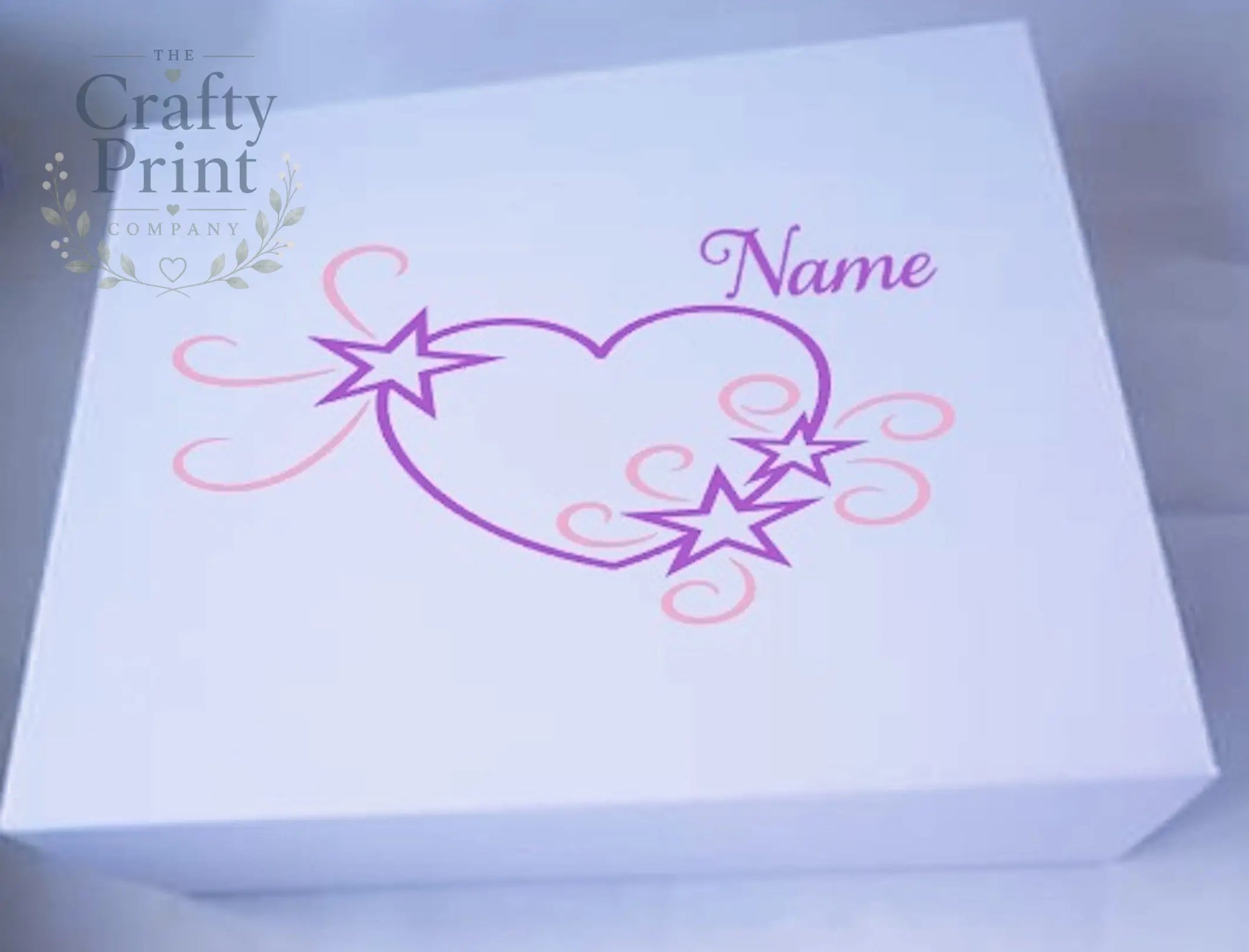 Mother’s Day Personalised Box Vinyl Sticker - Black / Star