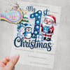 My 1st Christmas Blue DTF Print - Posters Prints & Visual