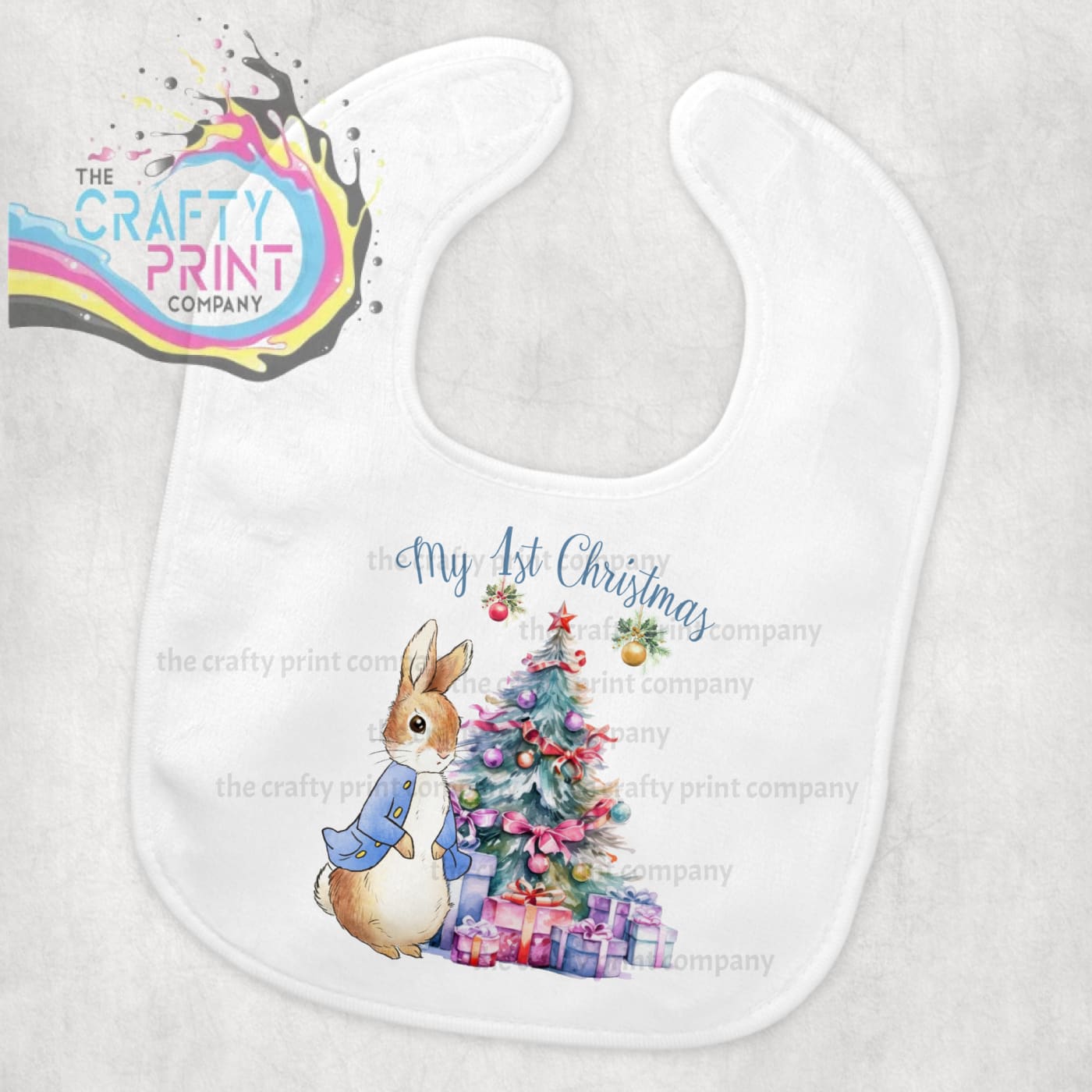 My 1st Christmas Peter Rabbit Baby Bib - & Toddler Clothing
