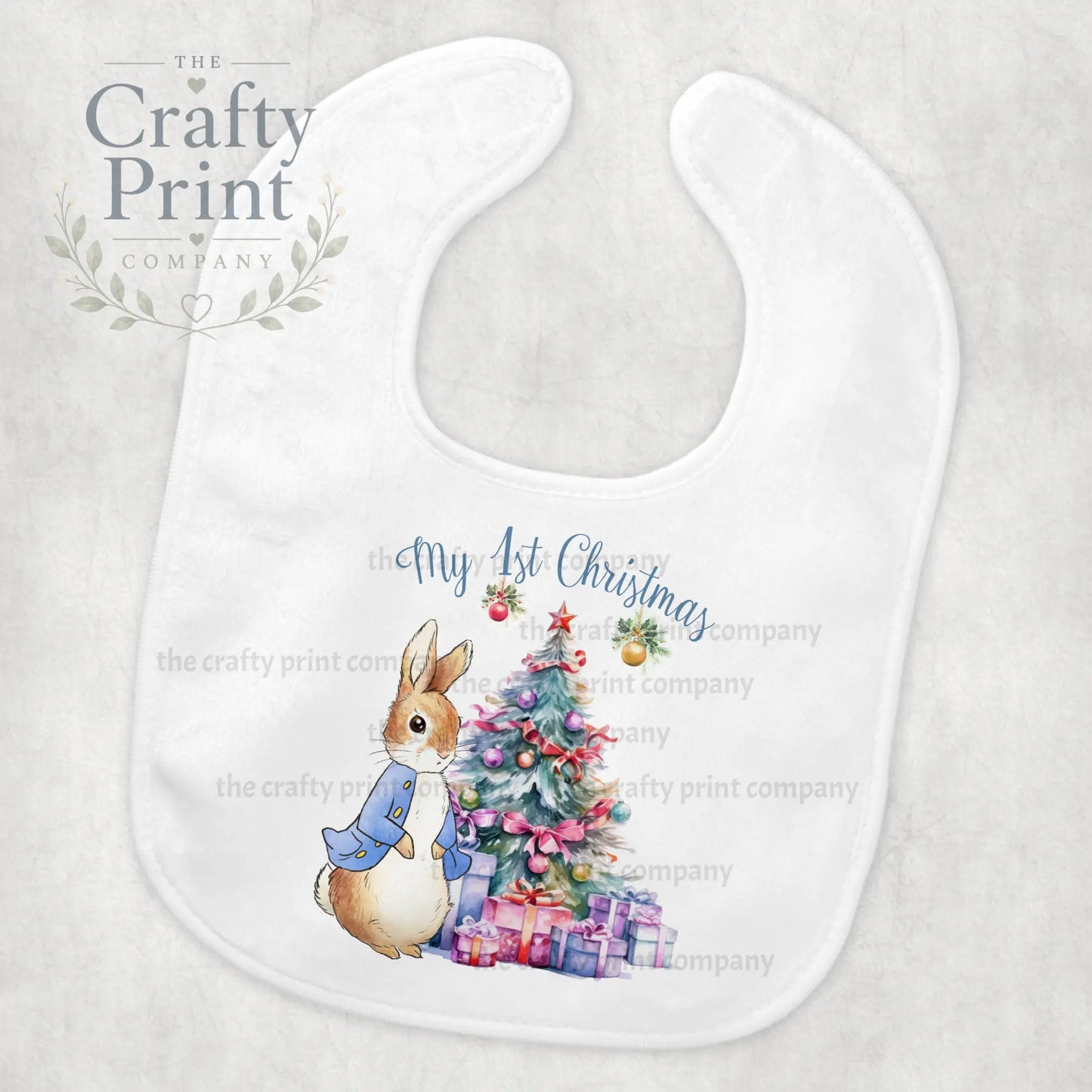 My 1st Christmas Peter Rabbit Baby Bib - & Toddler Clothing