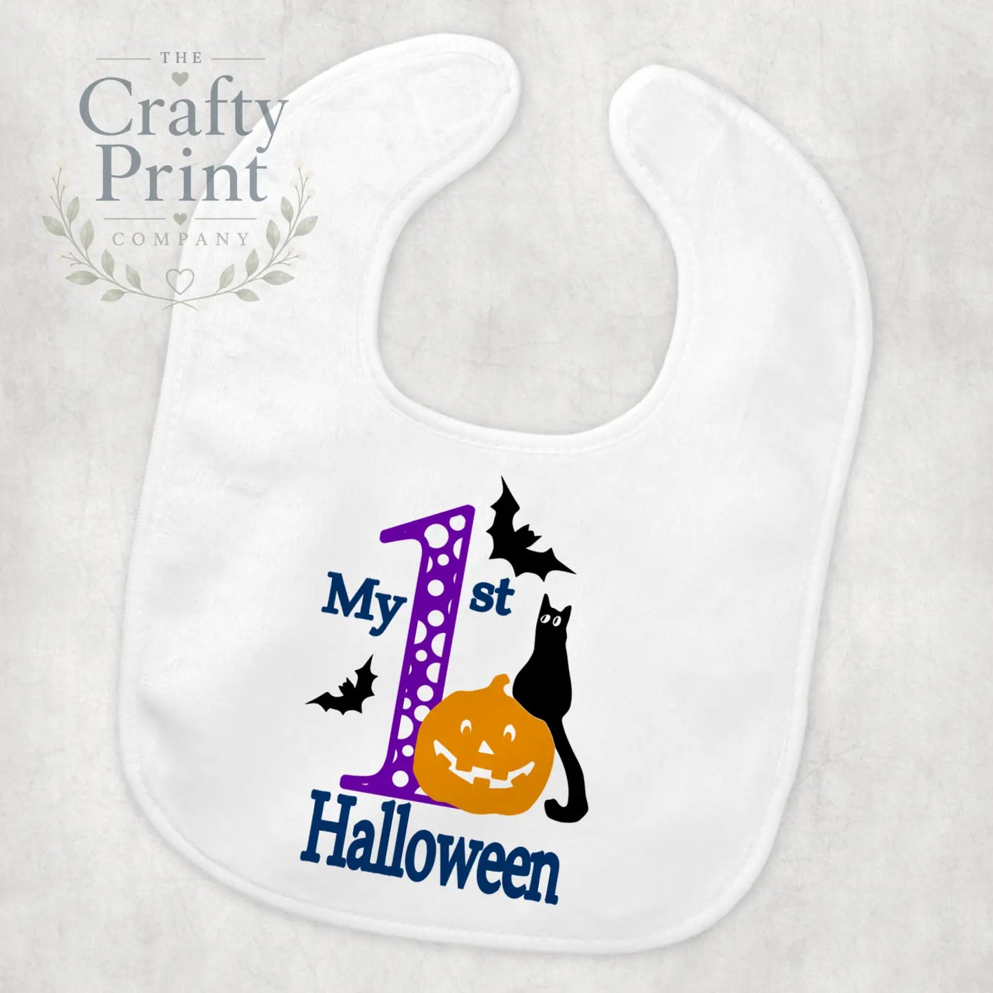 My 1st Halloween Pumpkin Cat Baby Bib - & Toddler Clothing