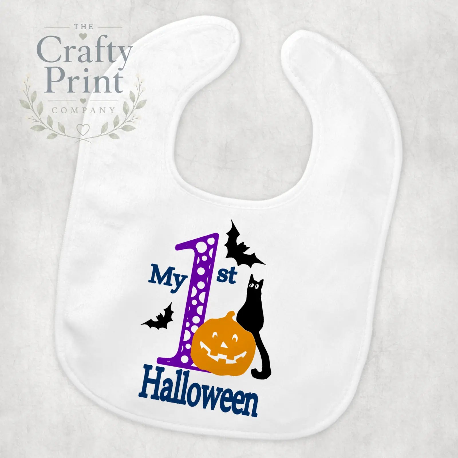My 1st Halloween Pumpkin Cat Baby Bib - & Toddler Clothing