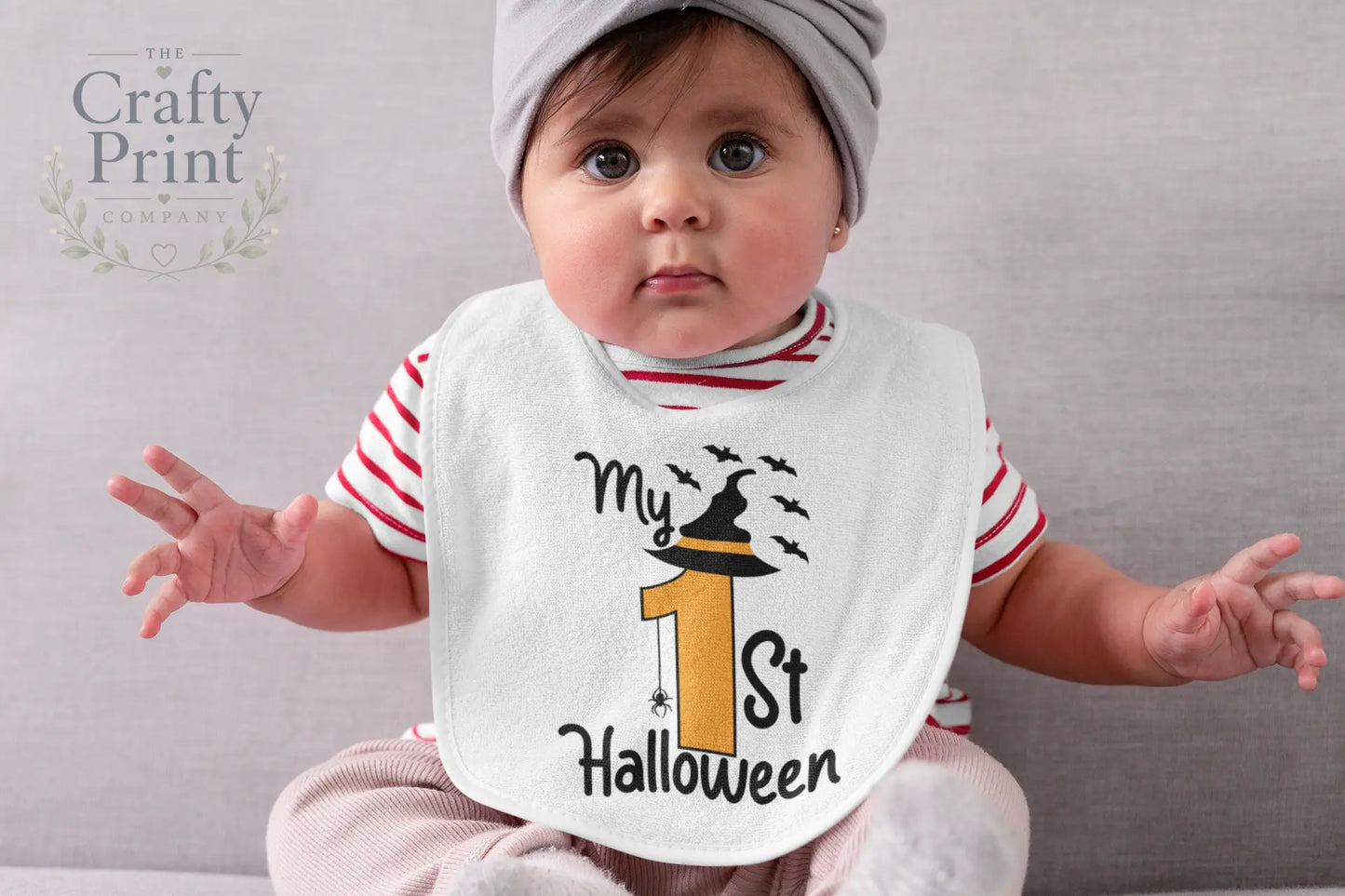 My 1st Halloween Witches Hat Baby Bib - & Toddler Clothing