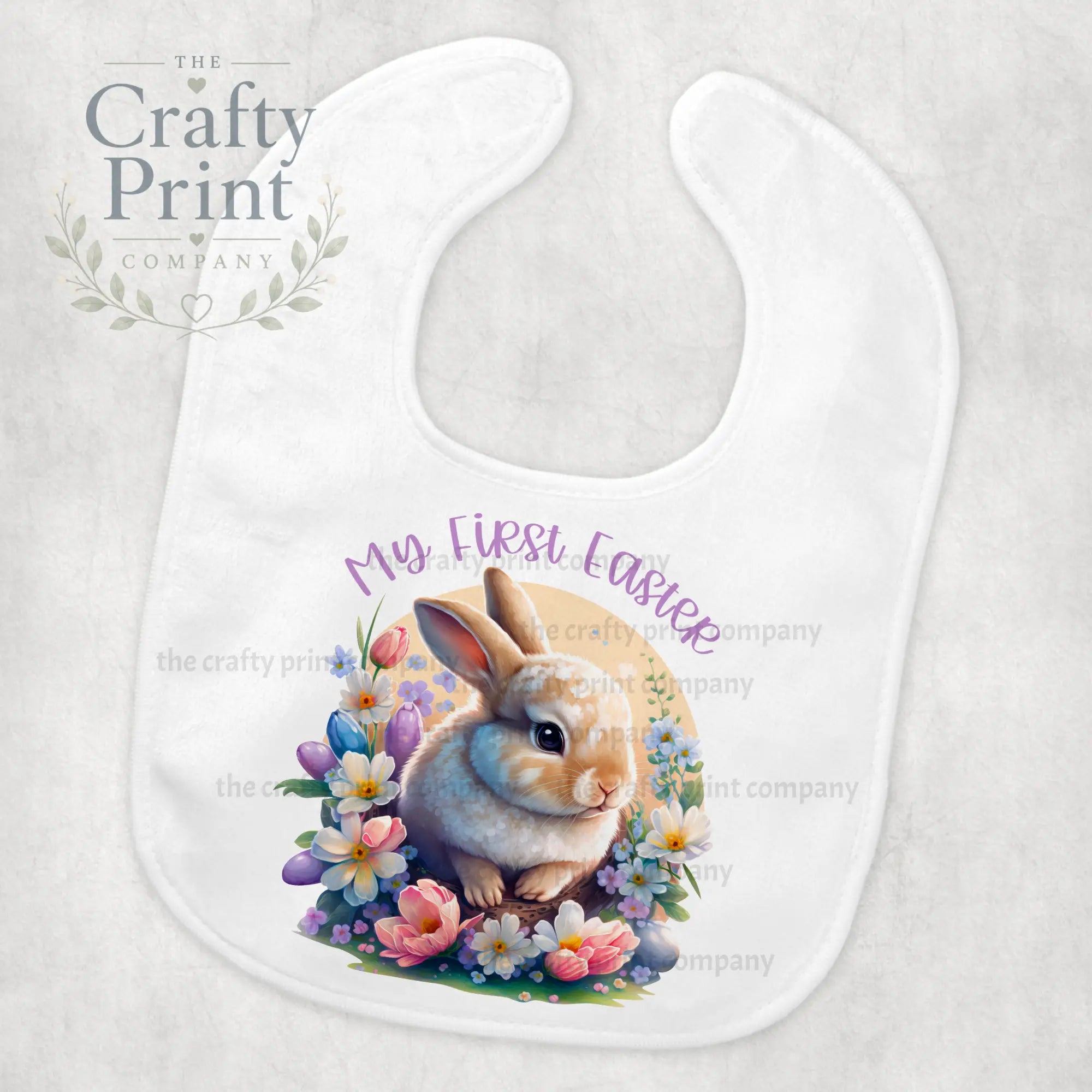 My First Easter Cute Bunny Baby Bib - & Toddler Clothing
