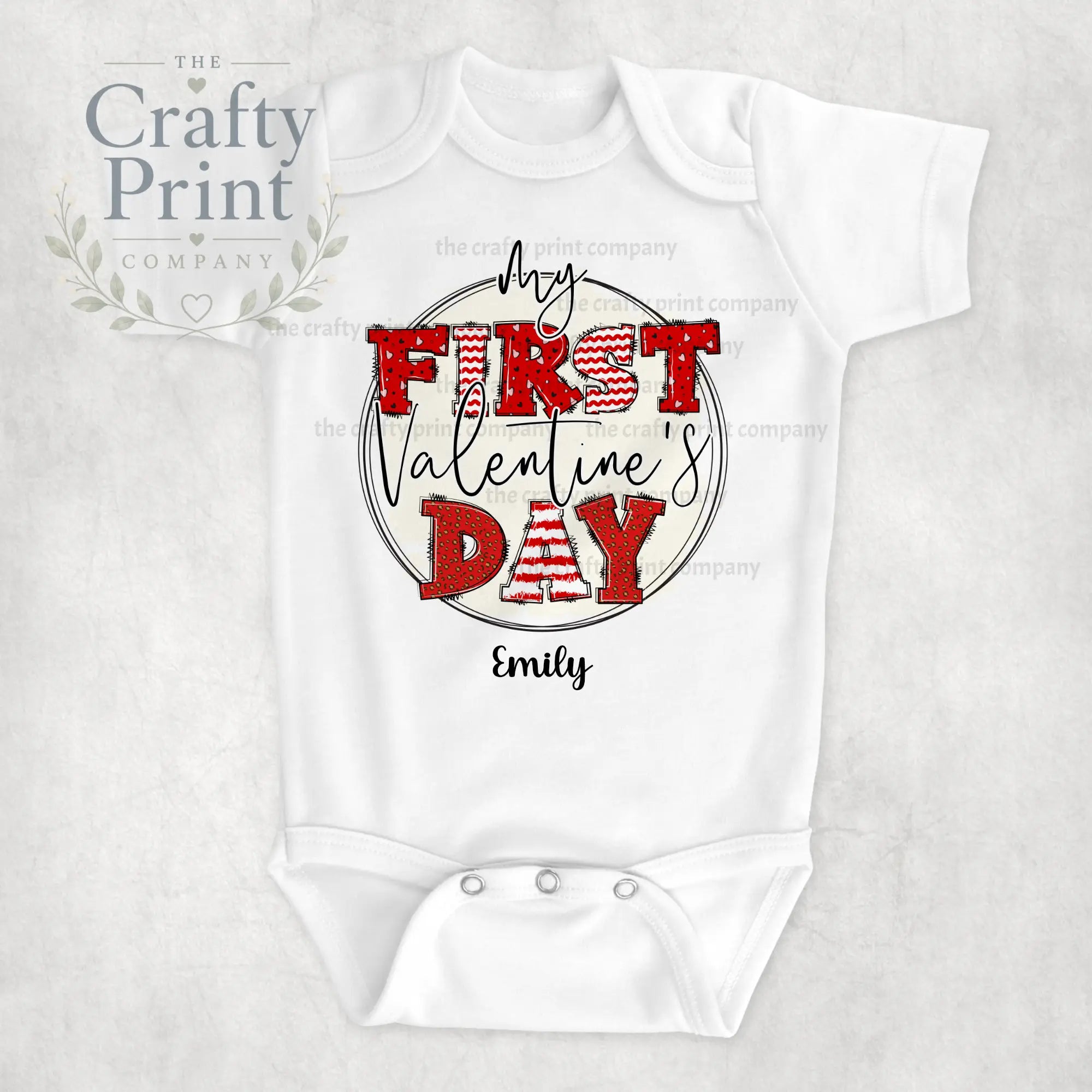 My First Valentine’s Day Valentine Letters Bodysuit - Baby