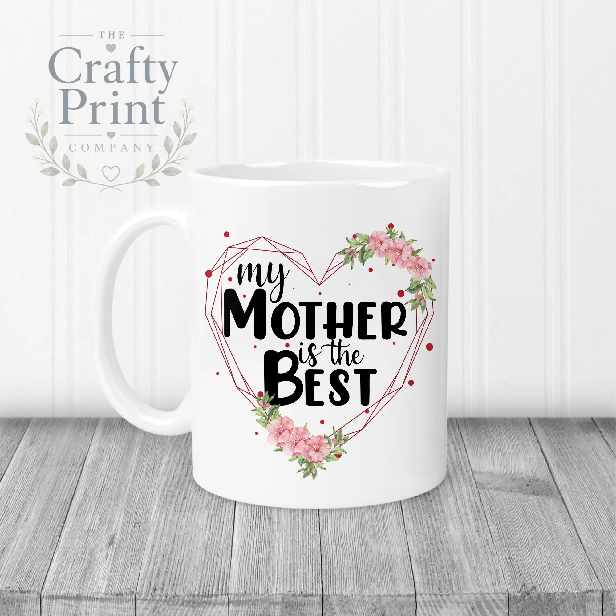 My Mother is the Best Mug - White Handle & Inner - Mugs