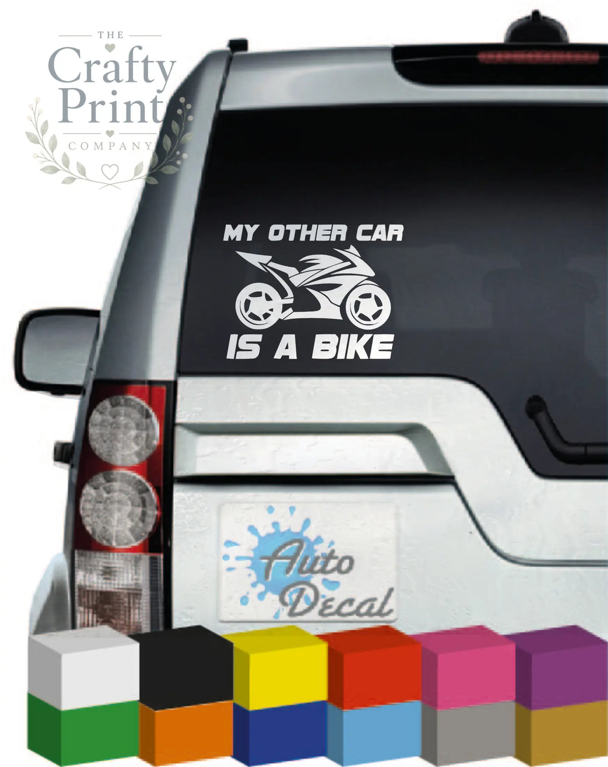 My Other Car is a Bike Novelty Sticker - Bumper Stickers