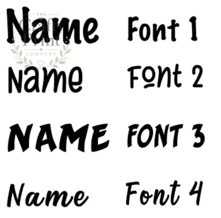 Name Personalised Bottle Vinyl Decal - Decorative Stickers