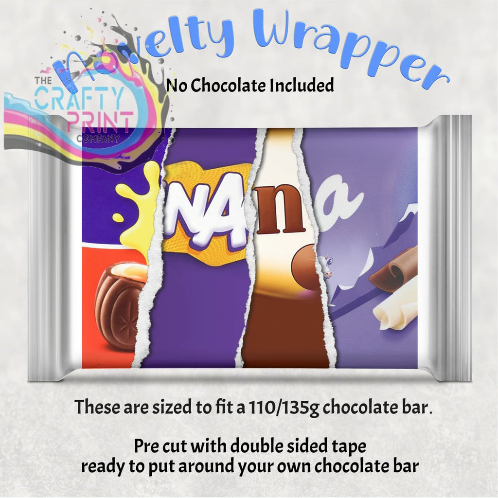 Nana Chocolate Bar Wrapper - Gift Wrapping