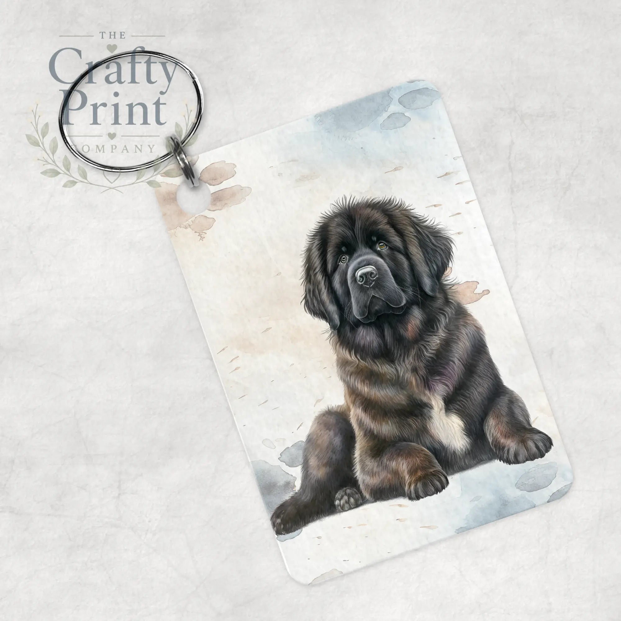 Newfoundland Keyring – Cute Dog Keychain Gift for Lovers
