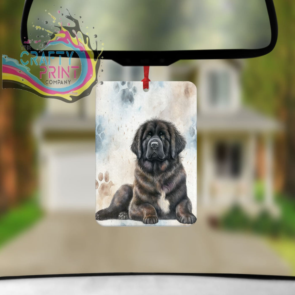 Newfoundland Paw Print Car Air Freshener - Vehicle