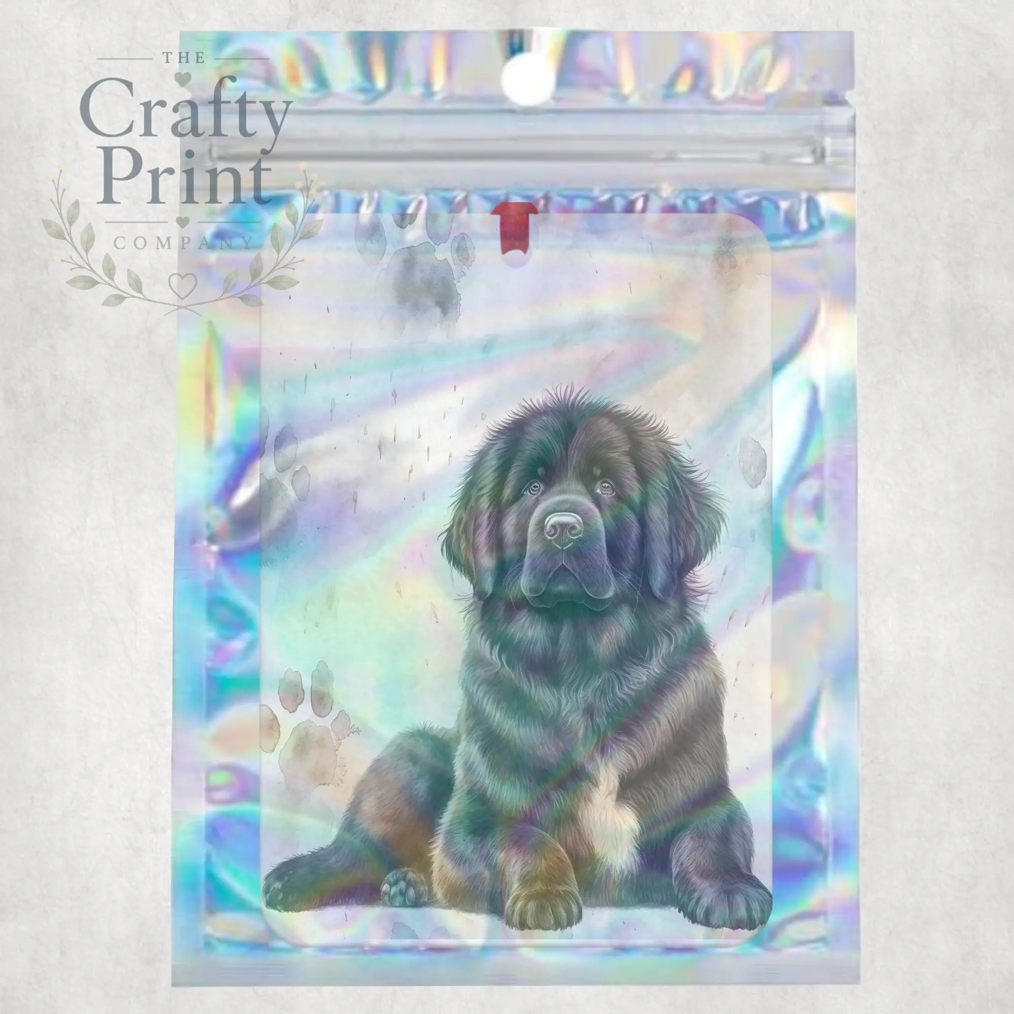 Newfoundland Paw Print Car Air Freshener - Vehicle