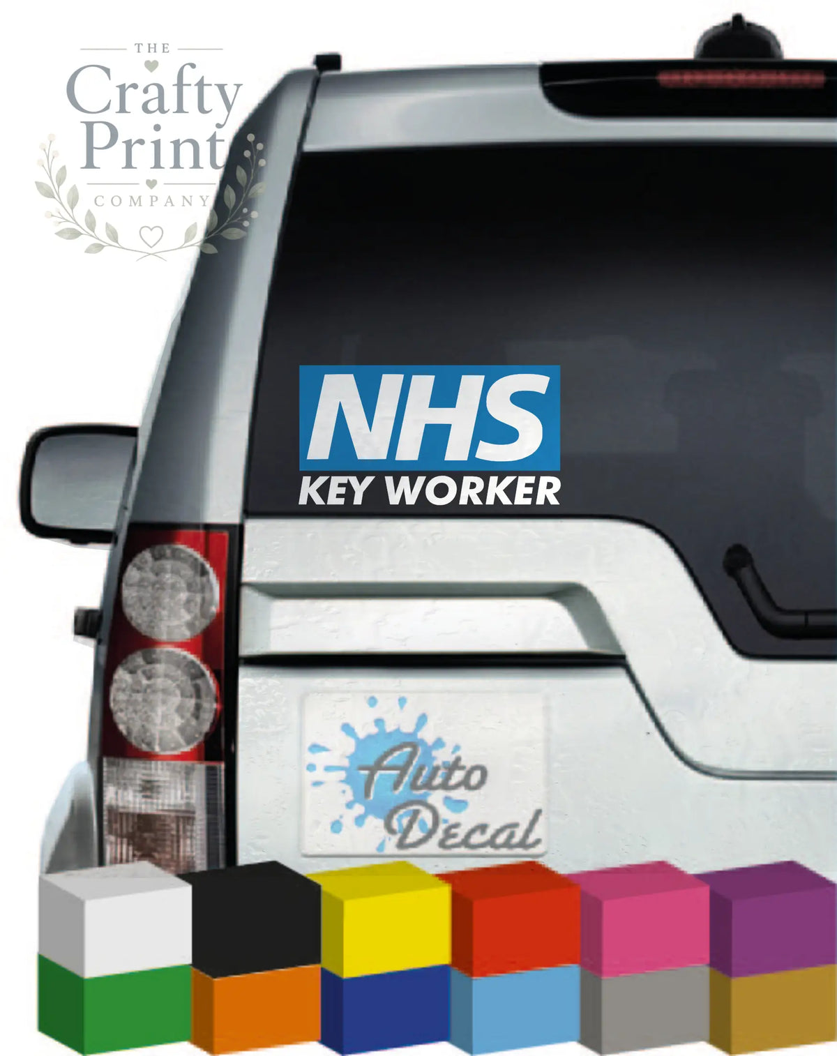 NHS Keyworker Novelty Car Sticker - Bumper Stickers