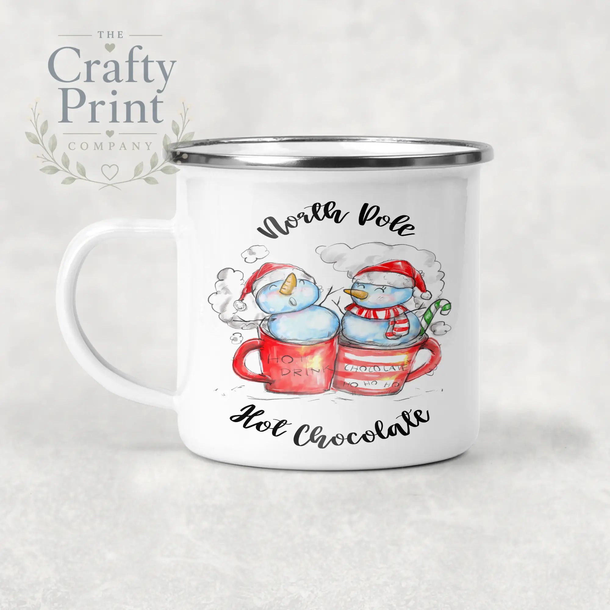 North Pole Hot Chocolate Mug - Enamel - Mugs
