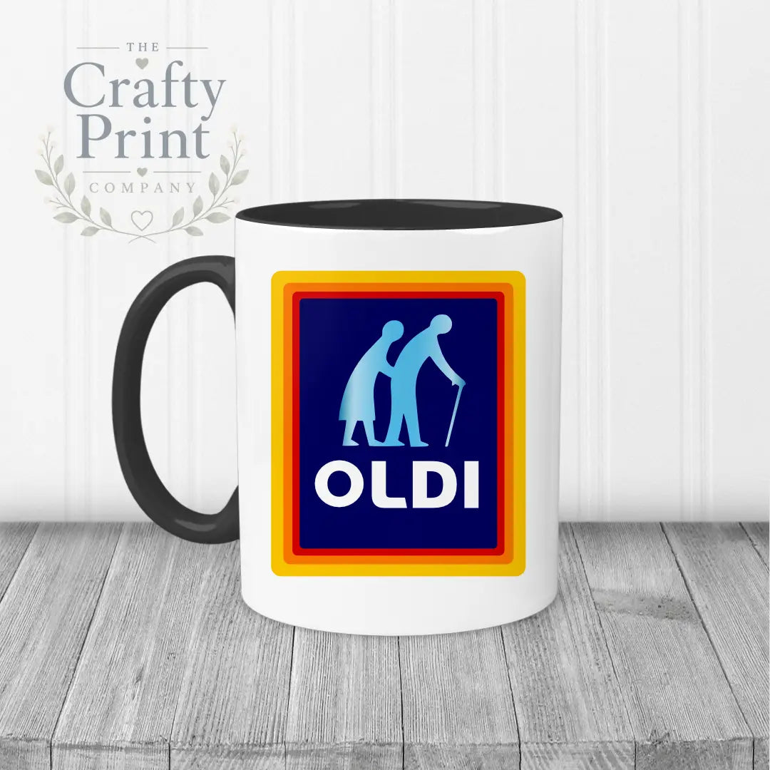 Oldi Mug - Black Handle & Inner - Mugs
