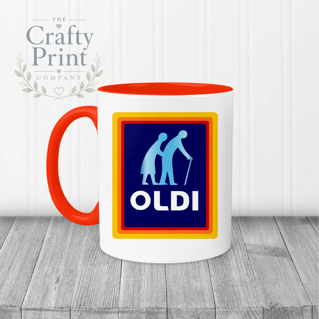 Oldi Mug - Red Handle & Inner - Mugs