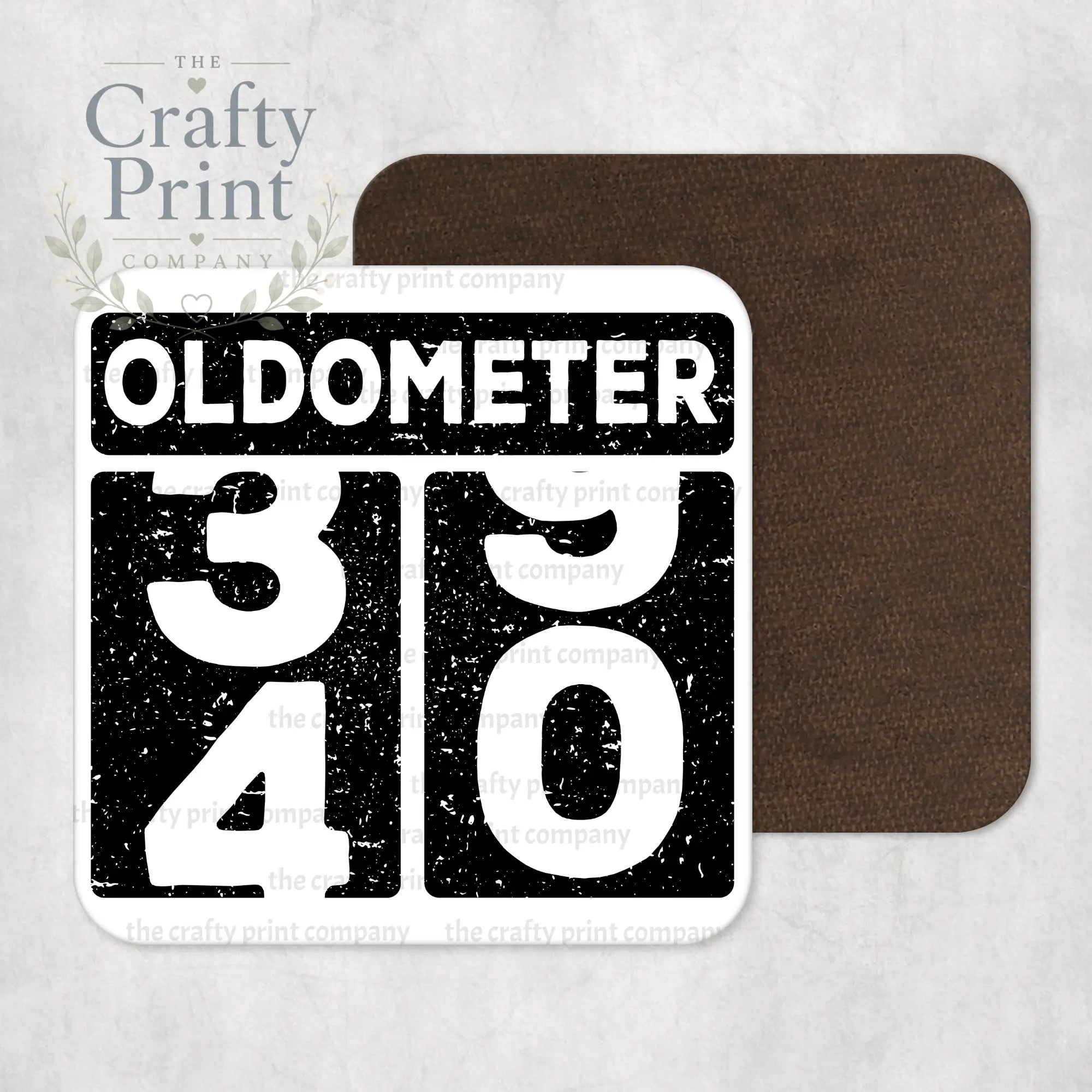 Oldometer 40th Birthday Coaster - Coasters