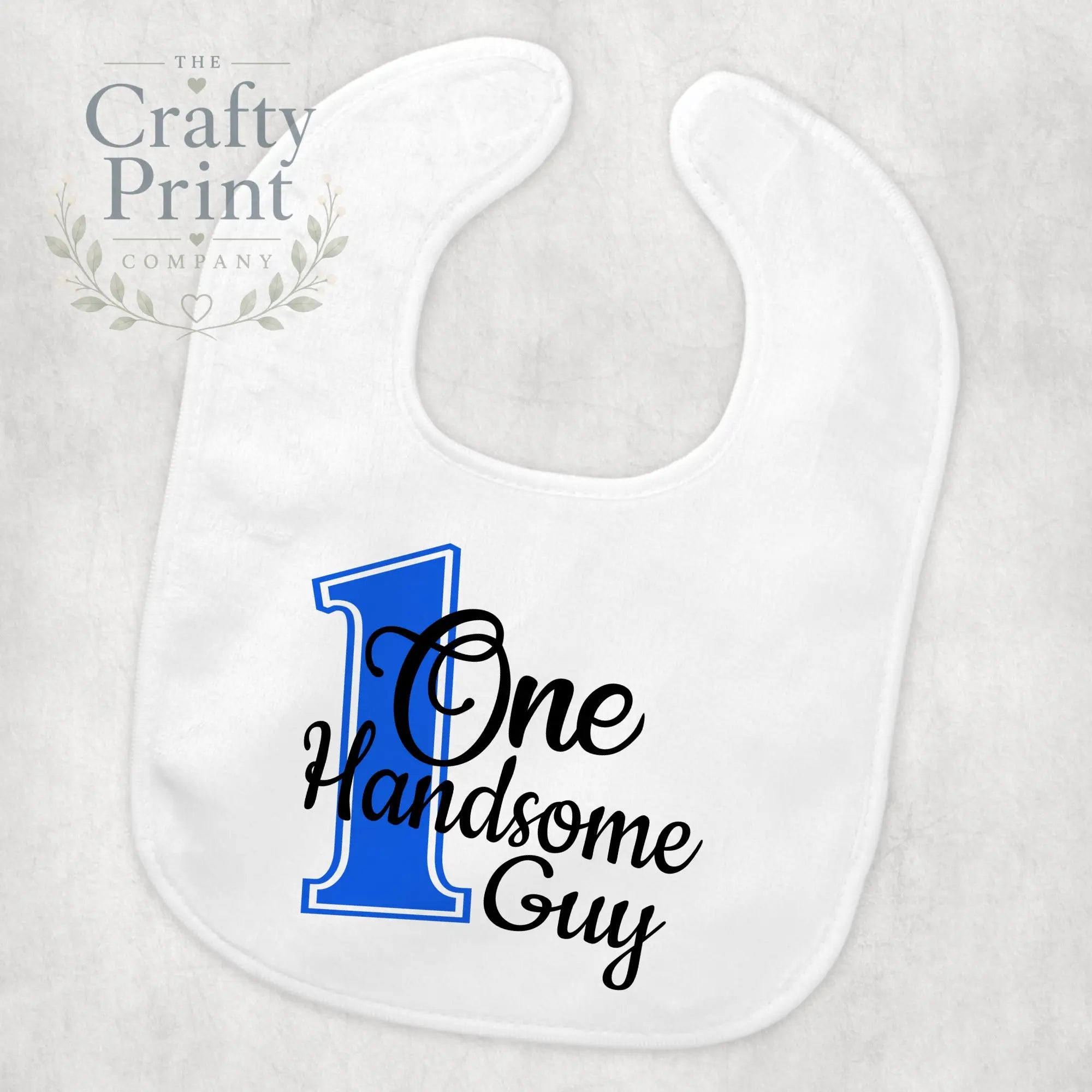 One Handsome Guy Birthday Baby Bib - & Toddler Clothing