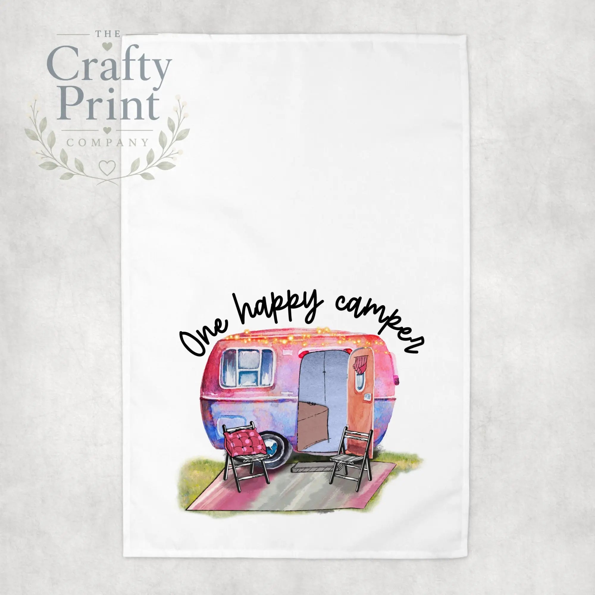 One Happy Camper Tea Towel - Kitchen Towels