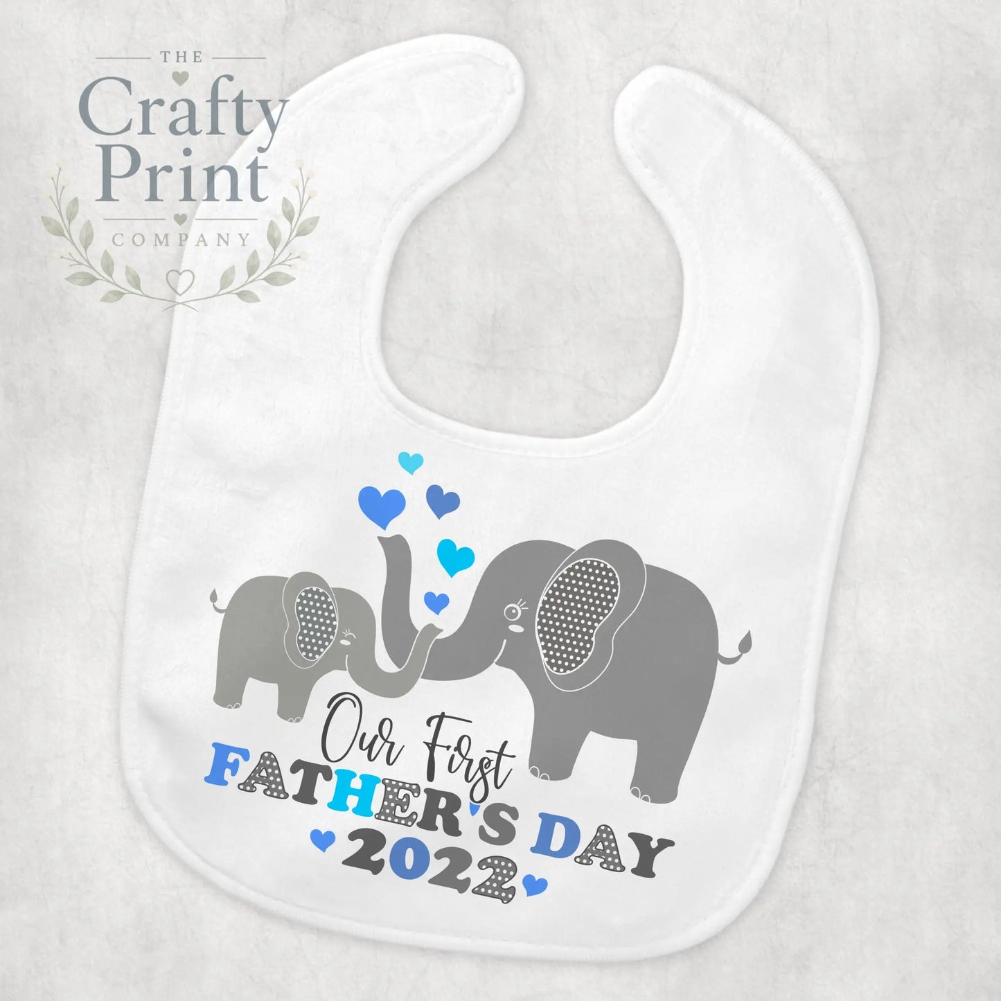 Our First Father’s Day 2025 Baby Bib - Blue - & Toddler