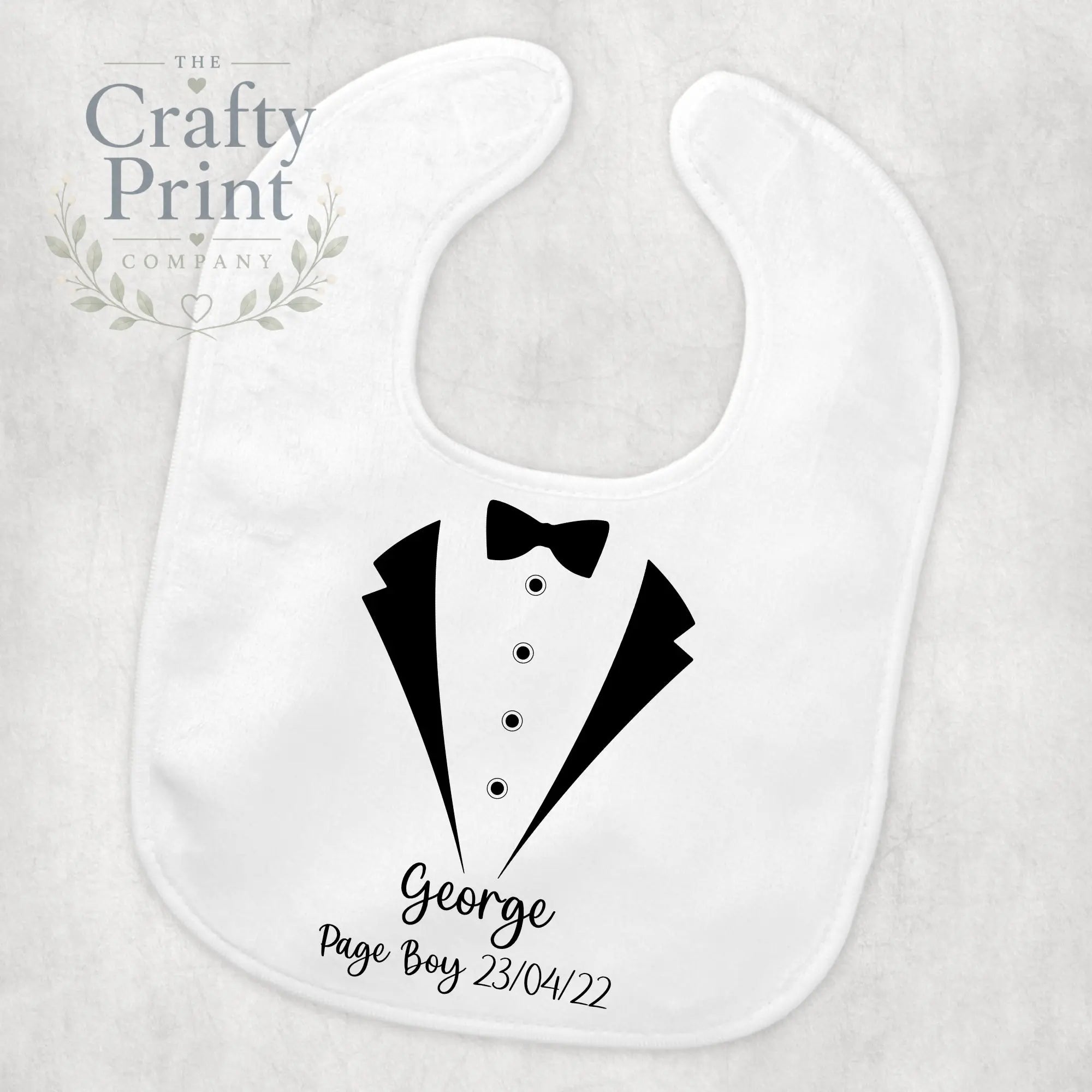 Page Boy Personalised Baby Bib - & Toddler Clothing