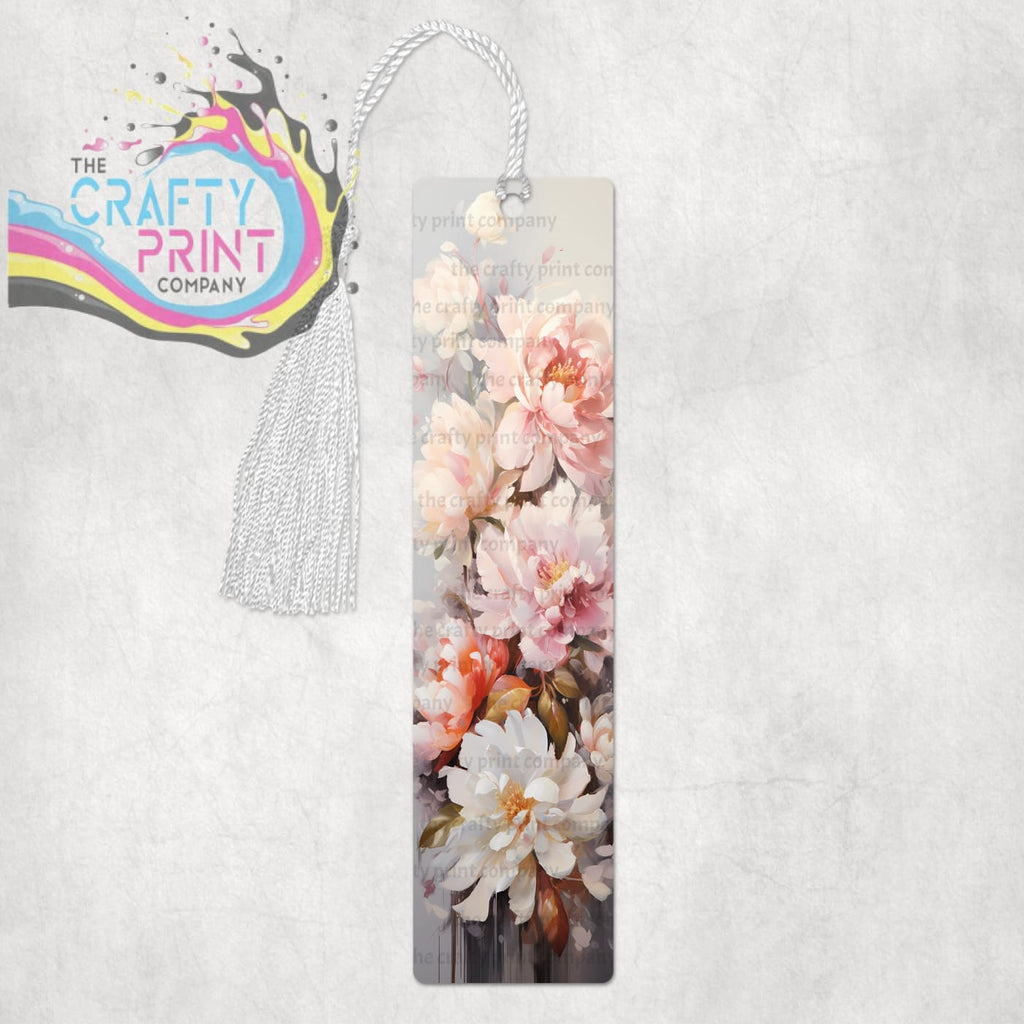 Peonies Flower Bookmark - Bookmarks