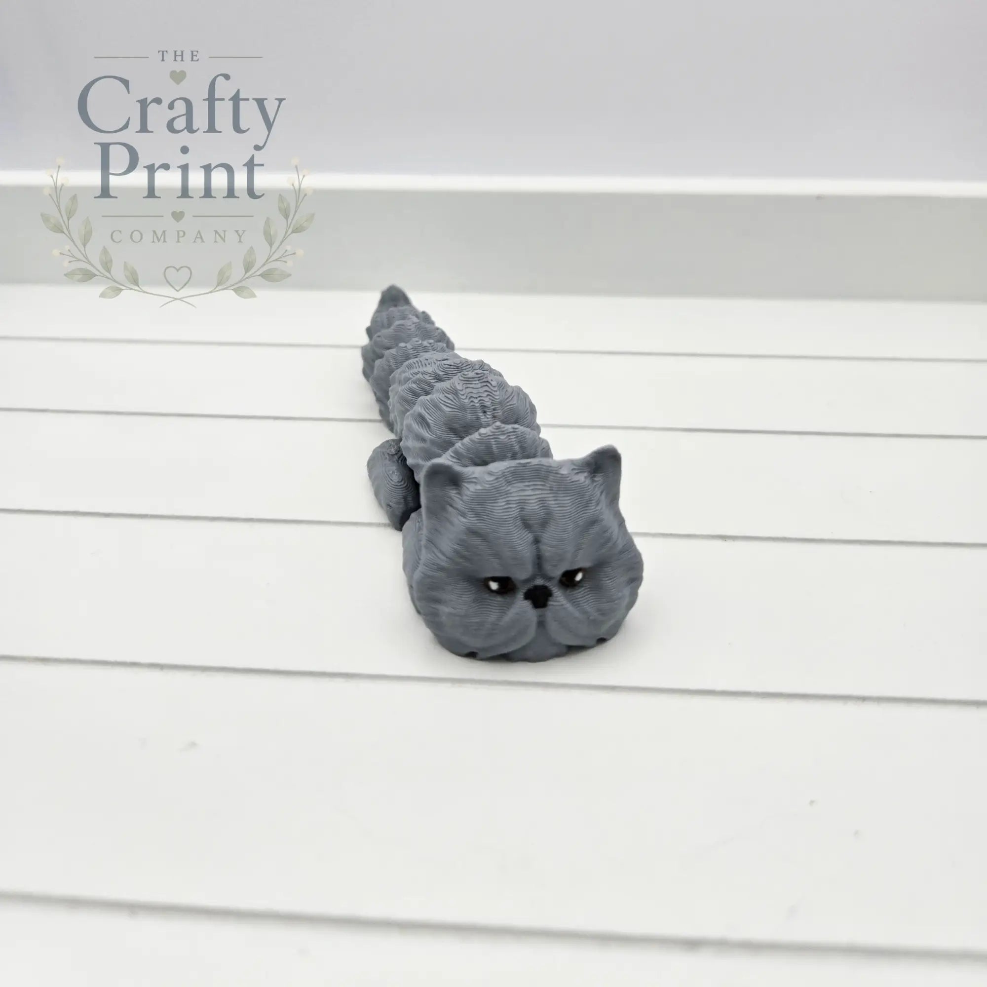 Persian Cat Articulated Flexi Keyring / Fidget - Without