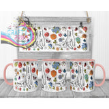 Personalised 3D Floral Mother Daughter or Son Hands Mug