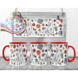 Personalised 3D Floral Mother Daughter or Son Hands Mug