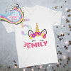 Personalised Birthday Unicorn Face Children’s T-shirt