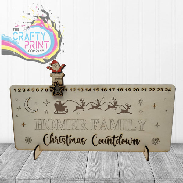 Personalised Christmas Countdown Advent Calendar