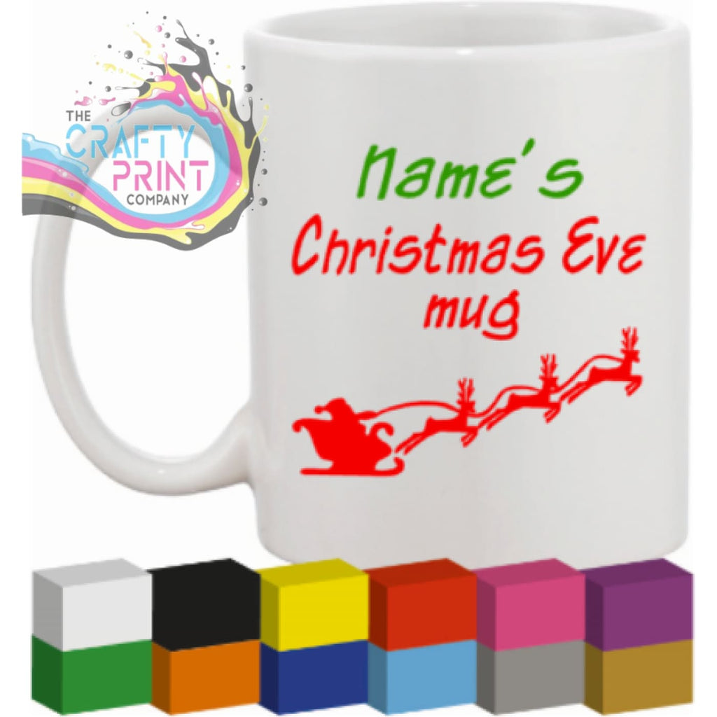 Personalised Christmas Eve Mug Sticker - Decorative Stickers