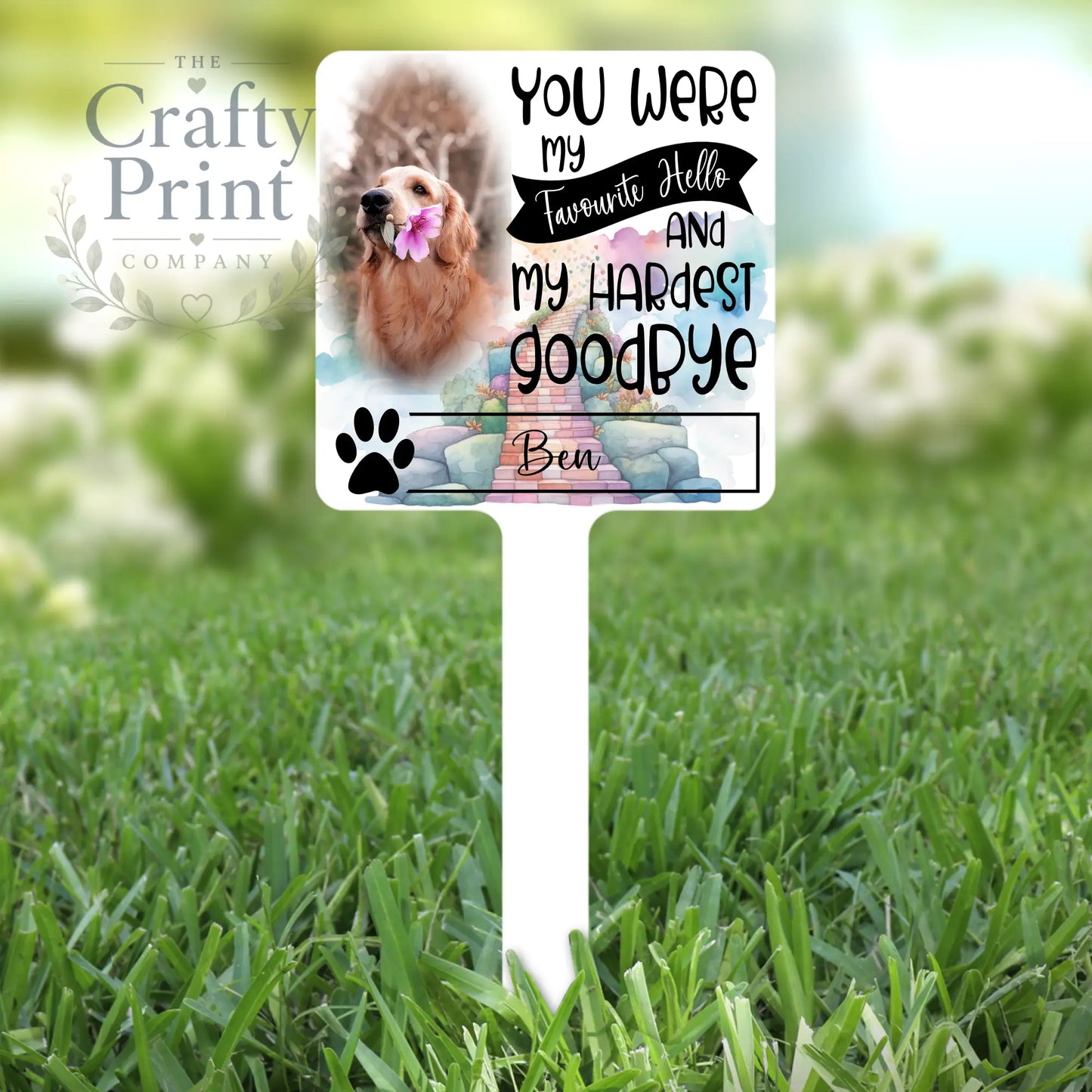 Personalised Dog / Cat You were my favourite Hello Memorial