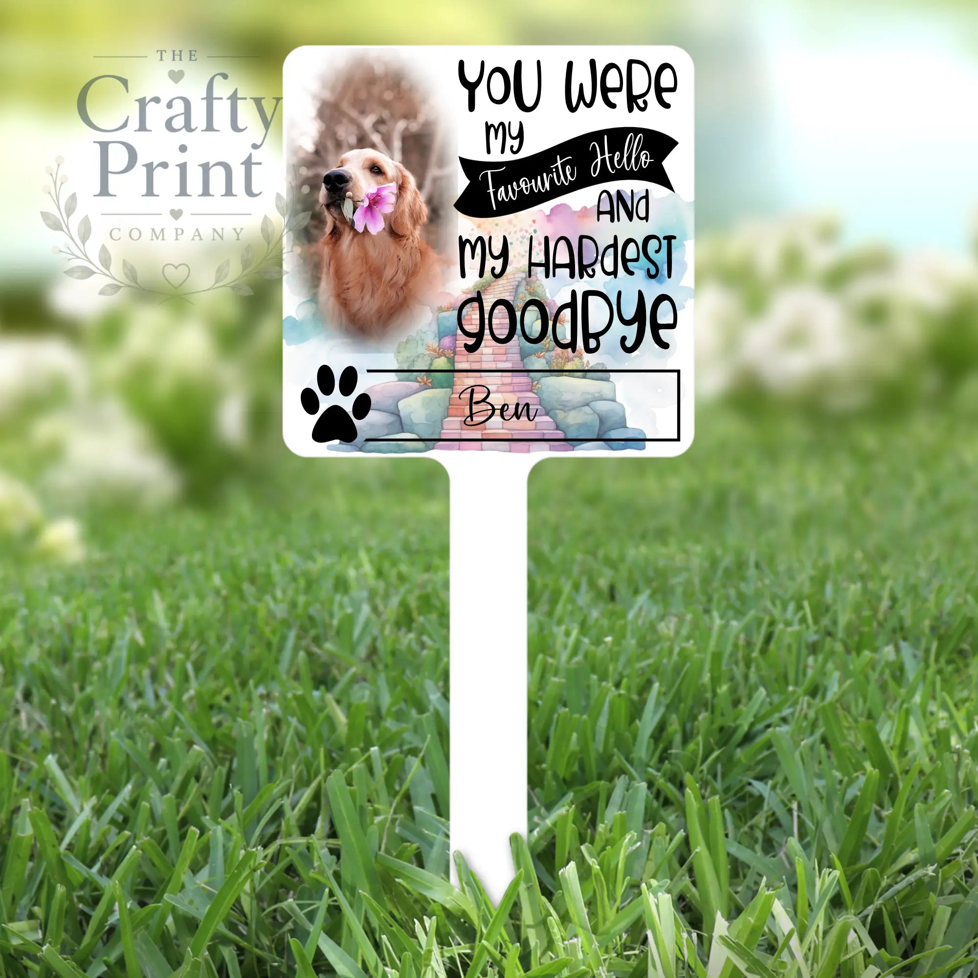 Personalised Dog / Cat You were my favourite Hello Memorial