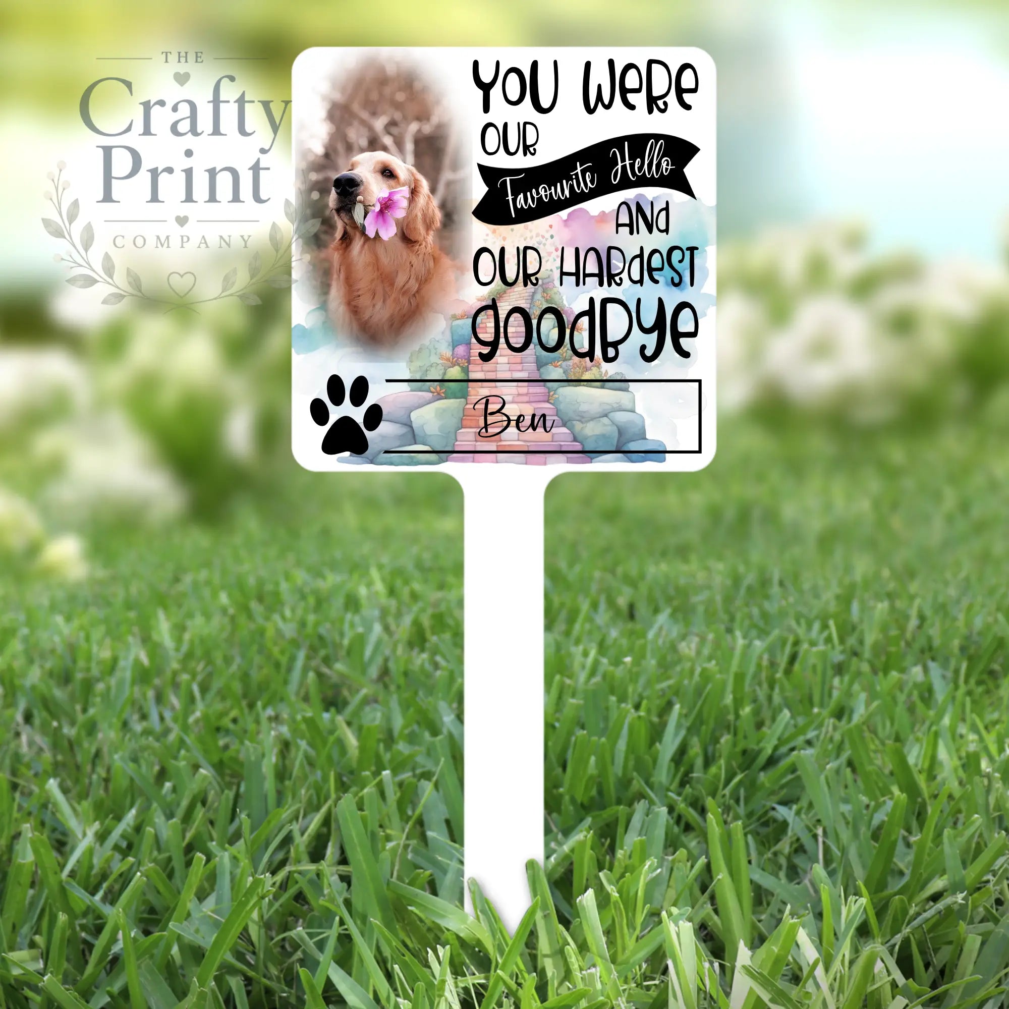 Personalised Dog / Cat You were my favourite Hello Memorial