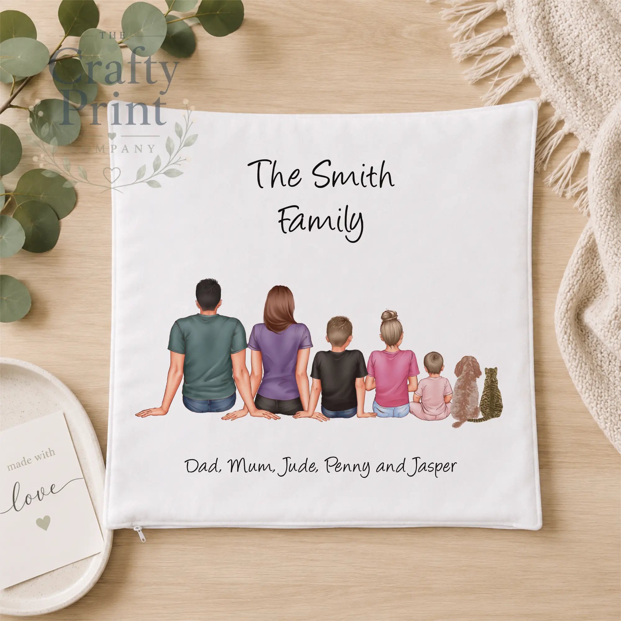 Personalised Family Cushion