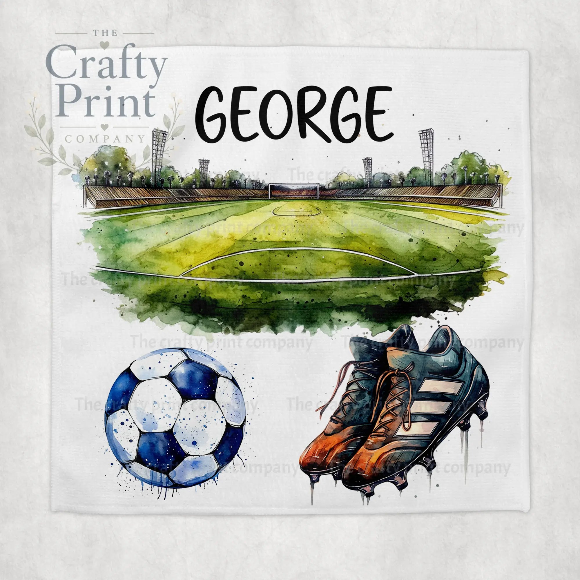 Personalised Football Face Cloth