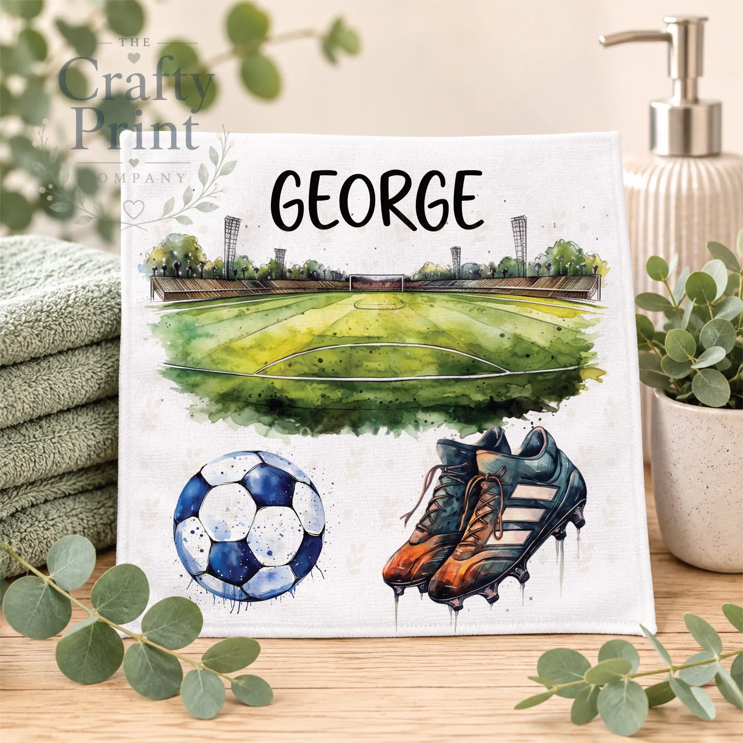 Personalised Football Face Cloth