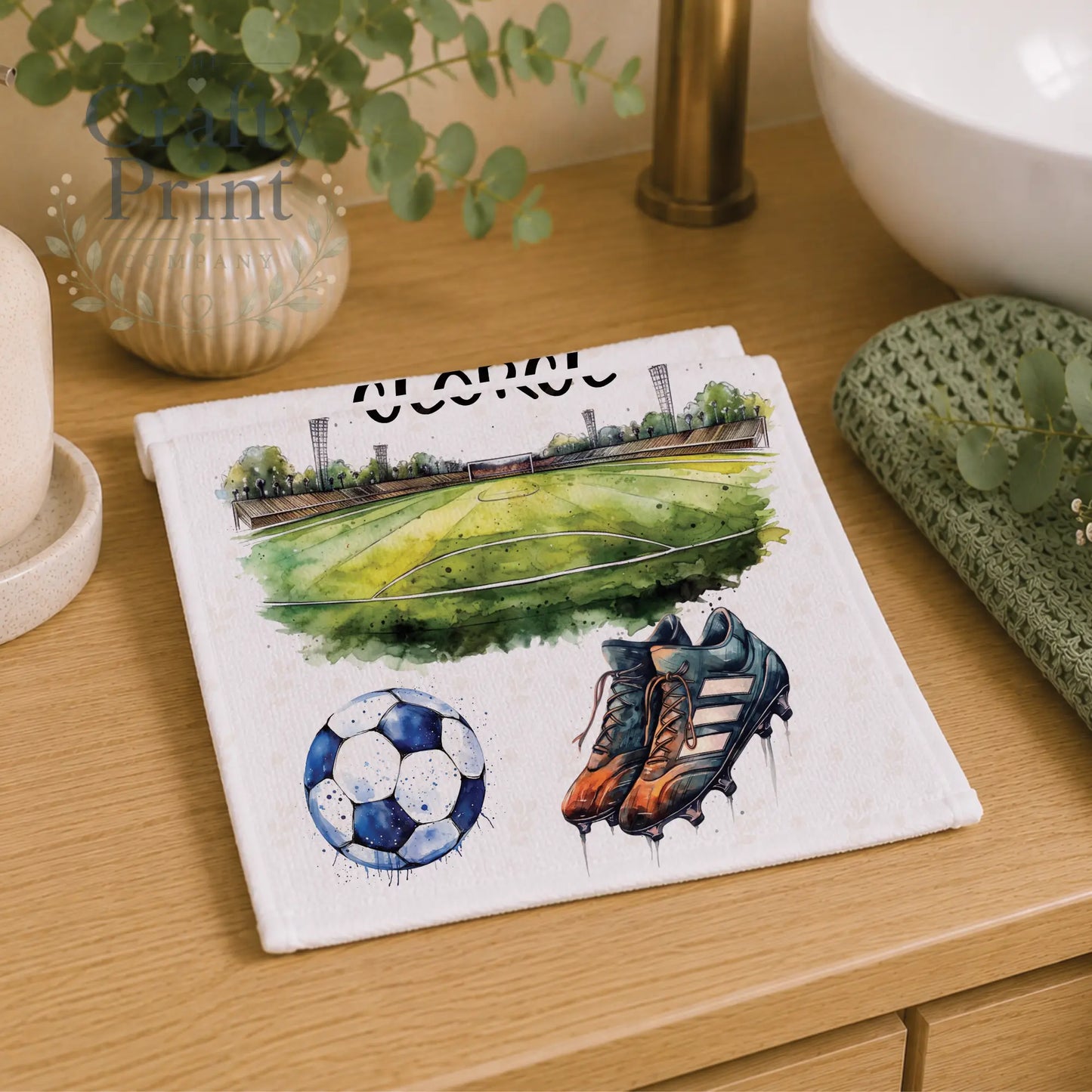 Personalised Football Face Cloth