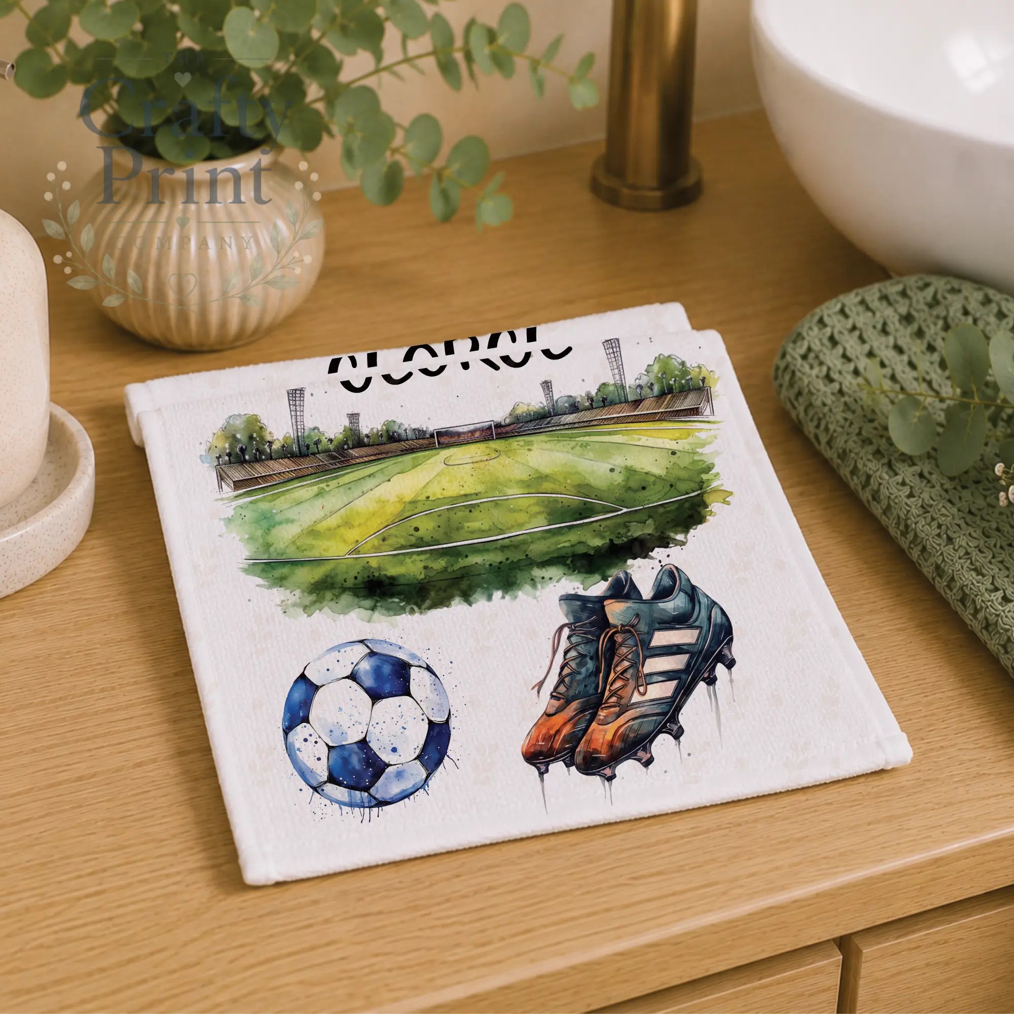 Personalised Football Face Cloth