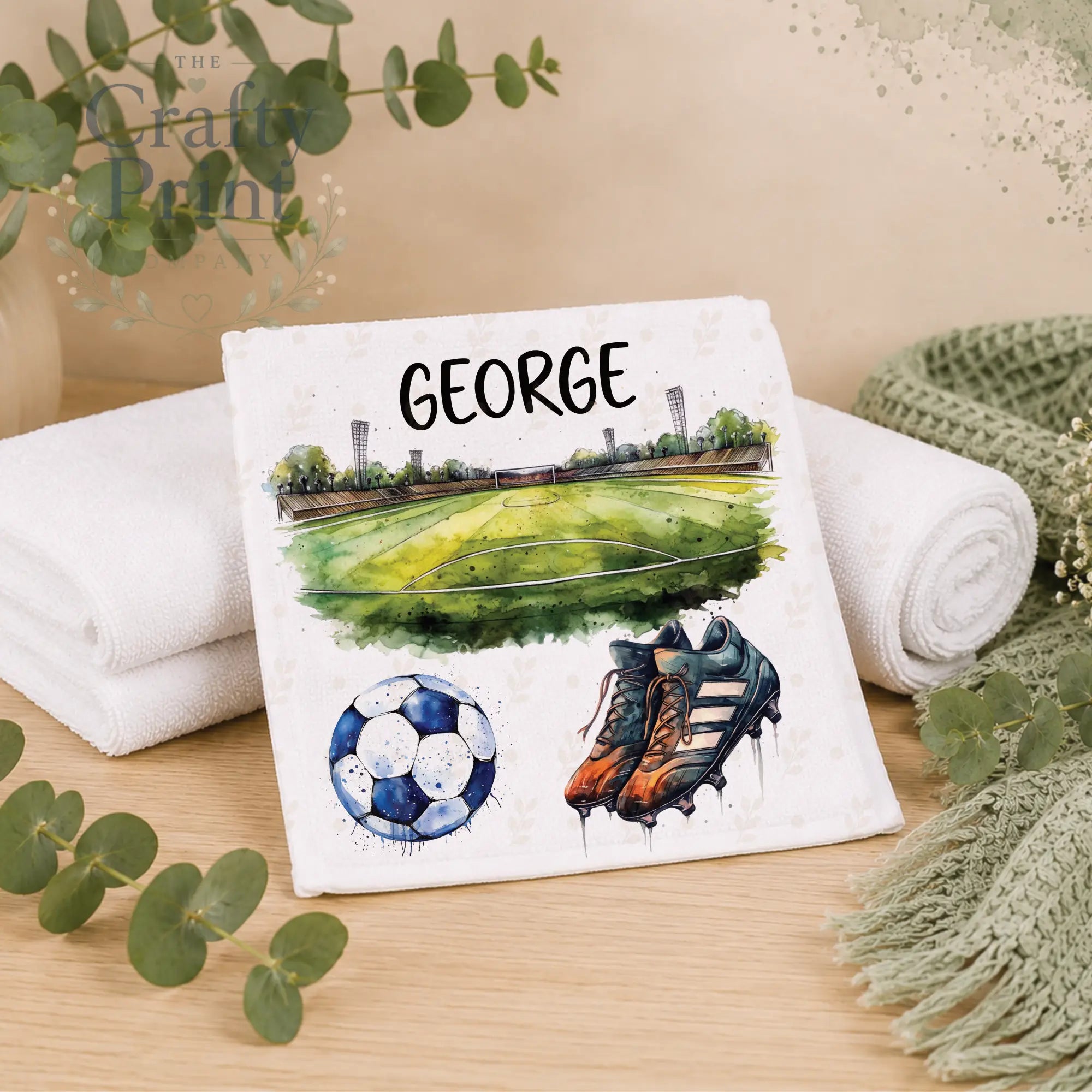 Personalised Football Face Cloth
