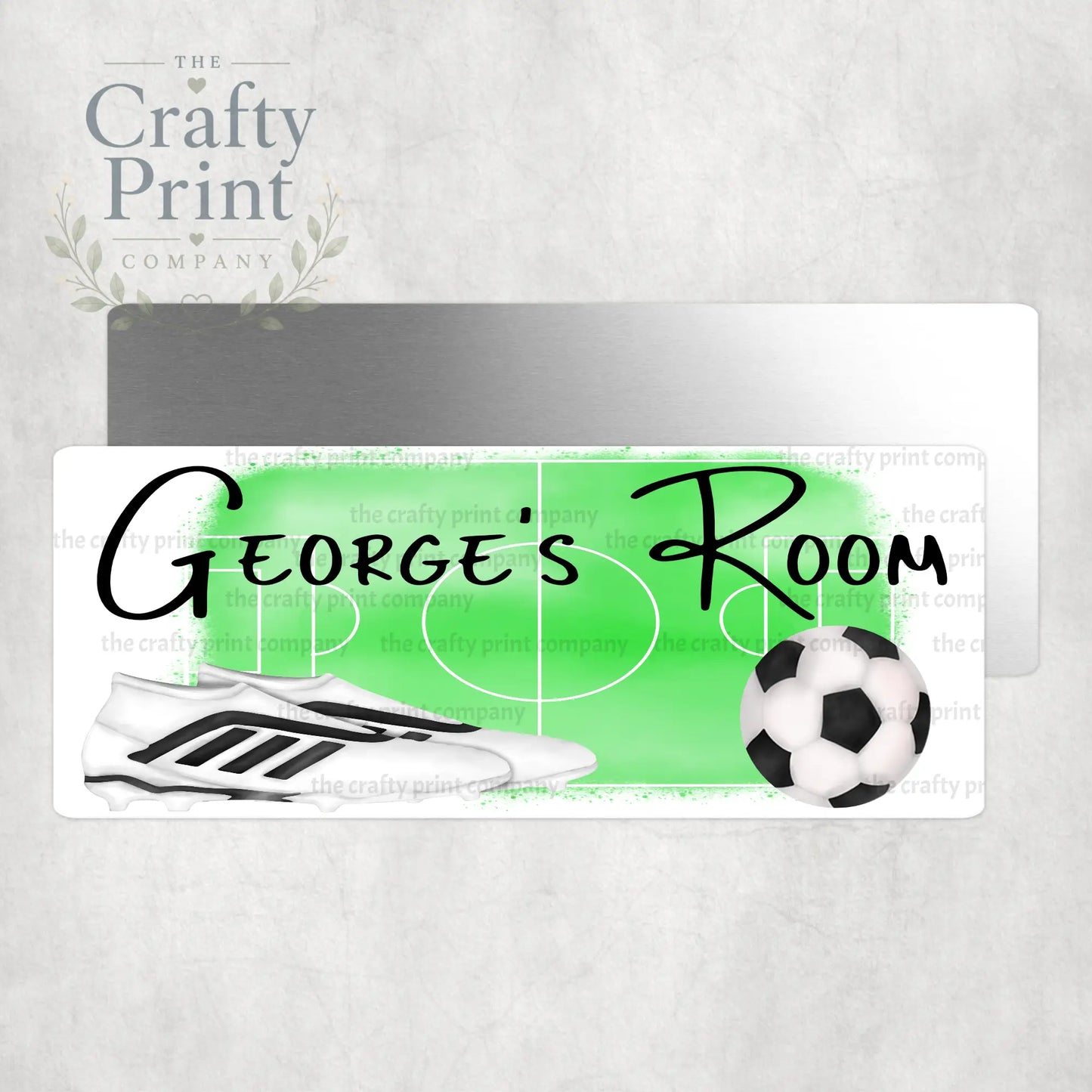 Personalised Football Metal Bedroom Door Sign