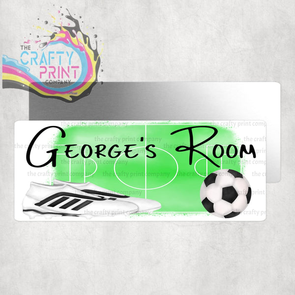 Personalised Football Metal Bedroom Door Sign