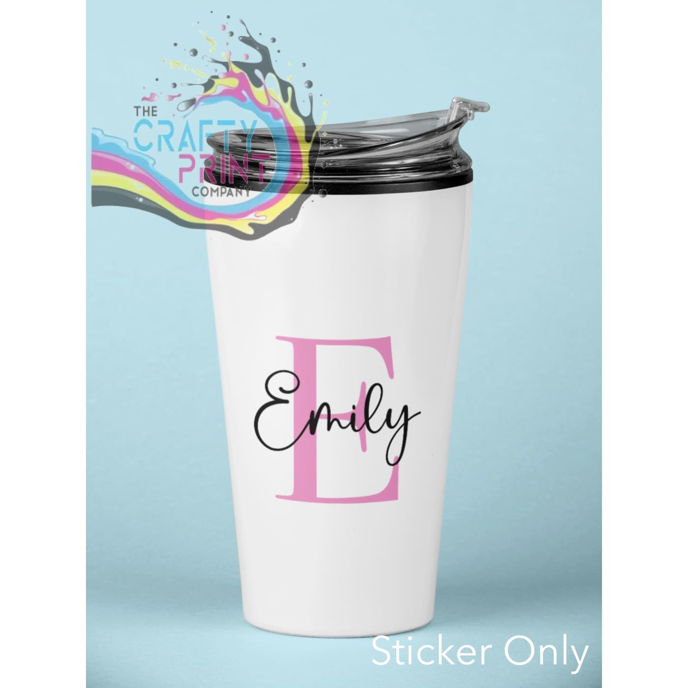 Personalised Initial Name UV DTF Sticker – Custom Decal