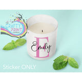 Personalised Initial Name UV DTF Sticker – Custom Decal