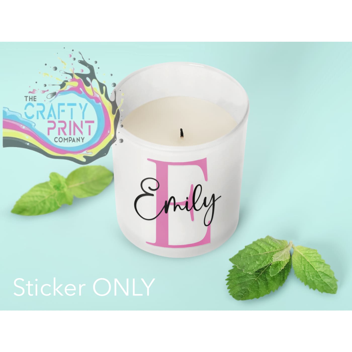 Personalised Initial Name UV DTF Sticker – Custom Decal